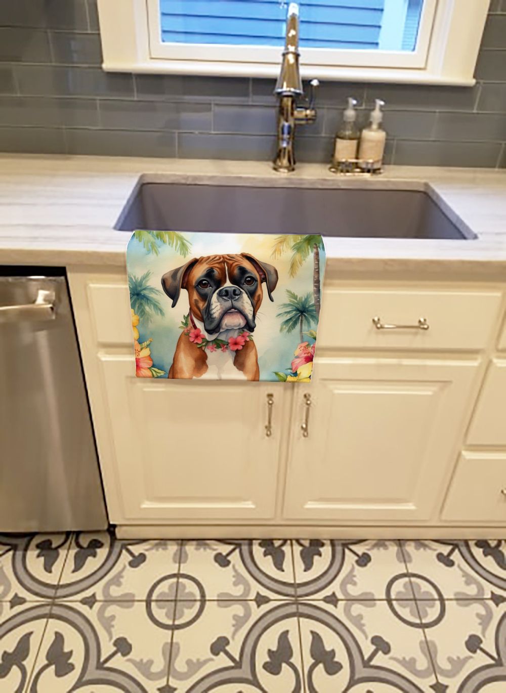 Boxer Luau Kitchen Towel Dish Cloths Guest Hand Towel Decorative Bathroom Towel for Face,Tea, Dishcloth, Kitchen and Bath