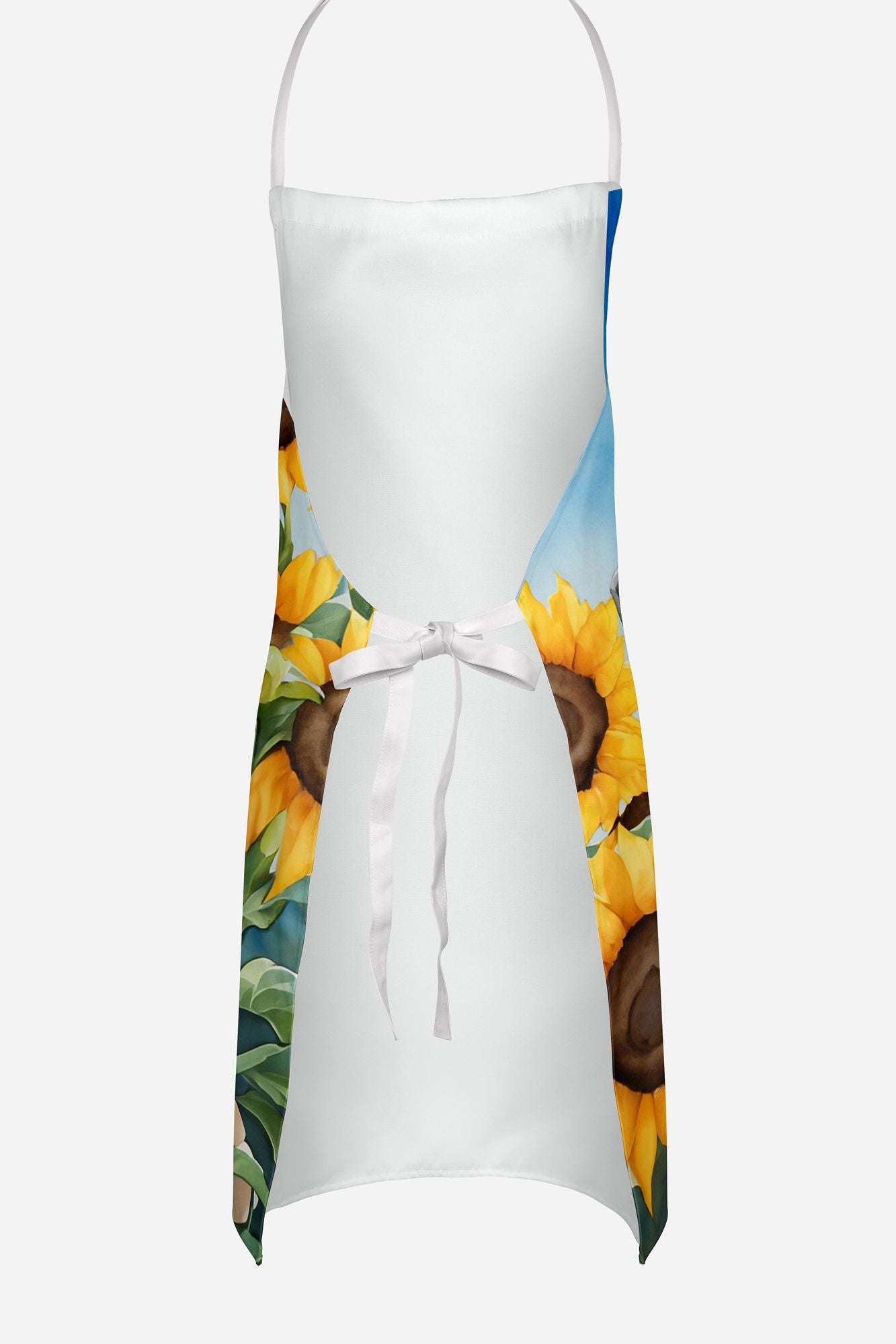 Great Dane in Sunflowers Apron Cooking Kitchen Server Baking Crafts Gardening for Adult Women Men, Unisex, Large, Multicolor