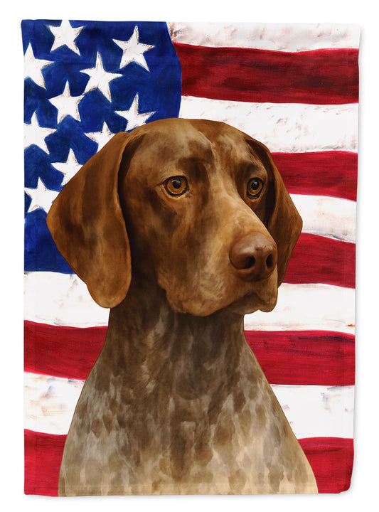 Roan German Shorthaired Pointer American Flag Garden Flag Mailbox Flag Decorative Yard Flag Banner Outside Patio Artwork Yard Flower Beds, Garden Size, Multicolor
