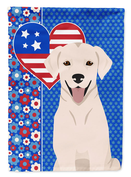 White Cream Labrador Retriever USA American Garden Flag Mailbox Flag Decorative Yard Flag Banner Outside Patio Artwork Yard Flower Beds, Garden Size, Multicolor