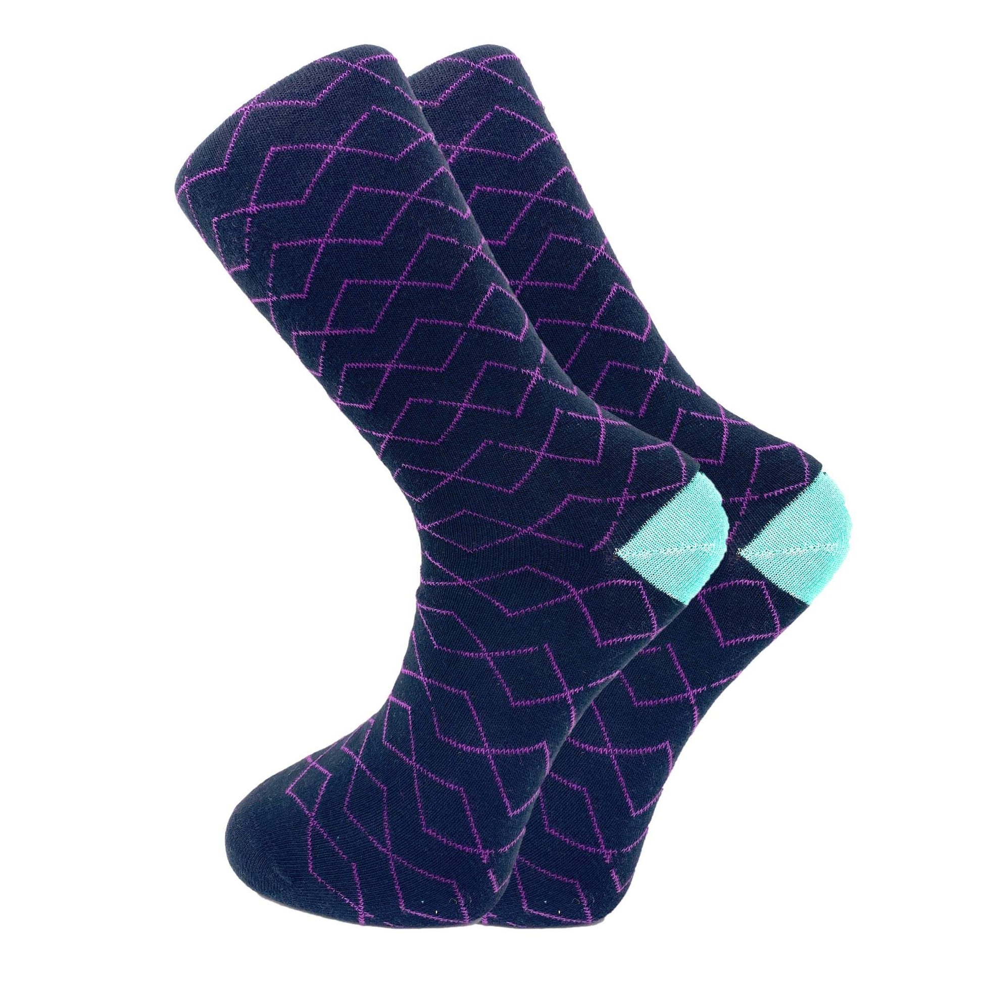 Colorful Funny Socks Novelty Crazy Cotton Crew Dress Socks 6 Pairs