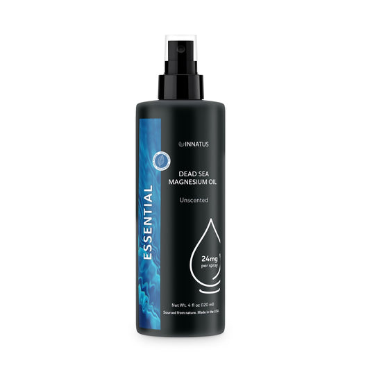 Natural Dead Sea Magnesium Resting Oil with a Whiff of Grapefruit & Bergamot – 4oz Topical Oil for Relaxation & Muscle Relief – Promotes Sleep & Skin Hydration "