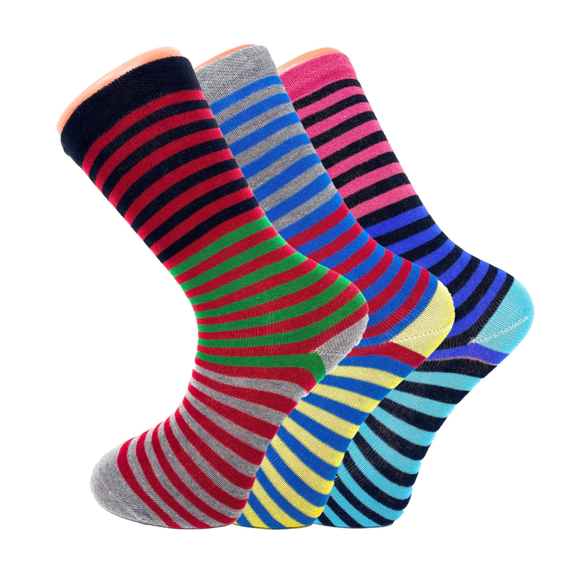 Colorful Funny Socks Novelty Crazy Cotton Crew Dress Socks 6 Pairs