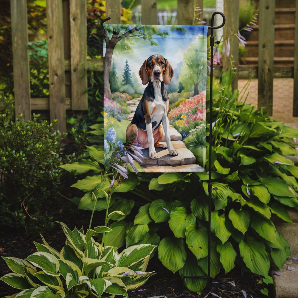 American English Coonhound Spring Garden Garden Flag Mailbox Flag Decorative Yard Flag Banner Outside Patio Artwork Yard Flower Beds, Garden Size, Multicolor