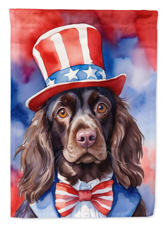 Boykin Spaniel Patriotic American Garden Flag Mailbox Flag Decorative Yard Flag Banner Outside Patio Artwork Yard Flower Beds, Garden Size, Multicolor