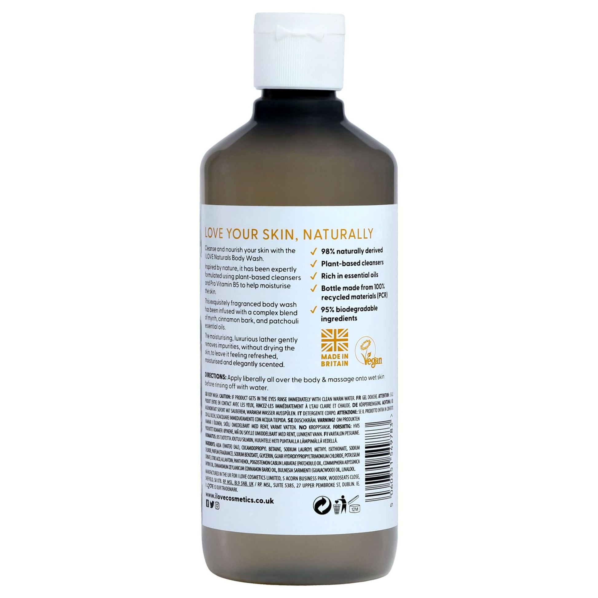 Naturals Body Wash - Tonka Bean and Myrrh