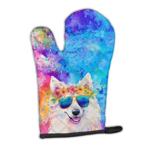 Samoyed Hippie Dawg Oven Mitt Heat Resistant Thick Oven Mitt for Hot Pans and Oven, Kitchen Mitt Protect Hands, Cooking Baking Glove