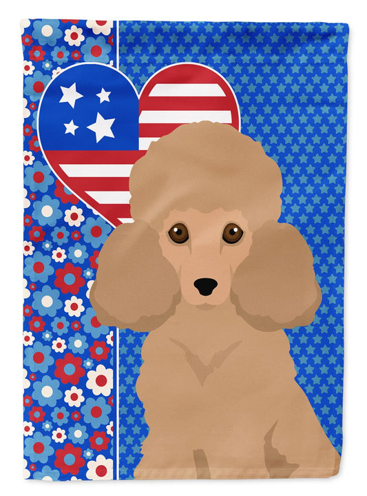 Toy Apricot Poodle USA American Garden Flag Mailbox Flag Decorative Yard Flag Banner Outside Patio Artwork Yard Flower Beds, Garden Size, Multicolor