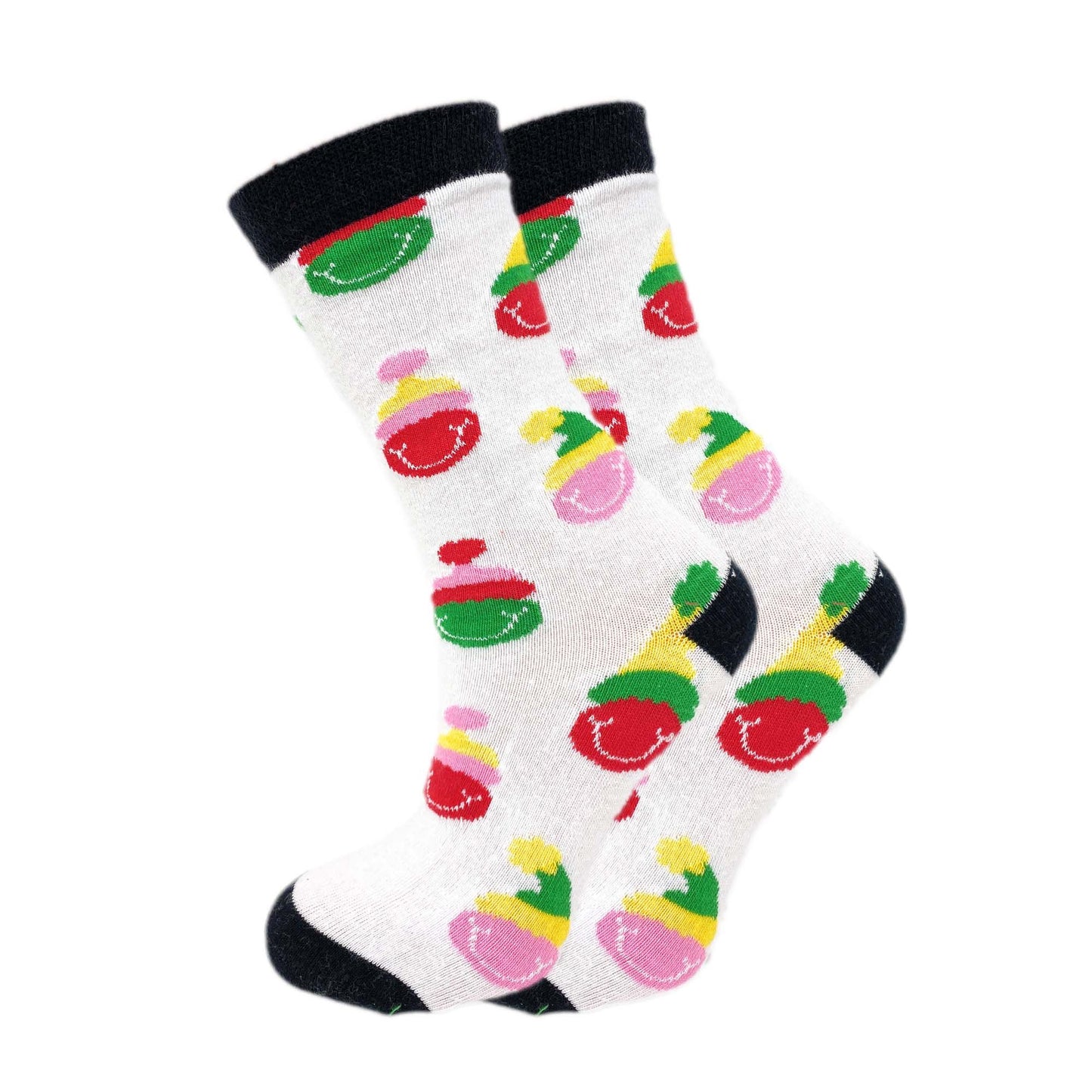 Colorful Funny Socks Novelty Crazy Cotton Crew Dress Socks 6 Pairs