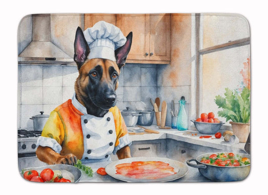 Belgian Malinois The Chef Memory Foam Kitchen Mat Machine Washable Anti-Fatigue Mat Cushion Comfort Bath Mat or Kitchen Rug