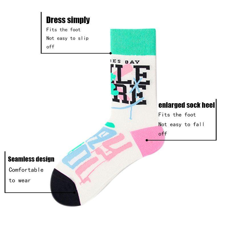 Womens Colorful Crew Socks Thin Soft Comfort Breathable Dress Socks Above Ankle Crew Socks For Business Casual. - Clothes For Her Online Store
