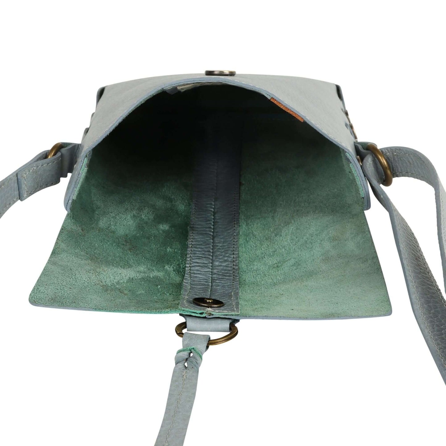 Jane Long crossbody w/ top flap & tassel - Cool Grey