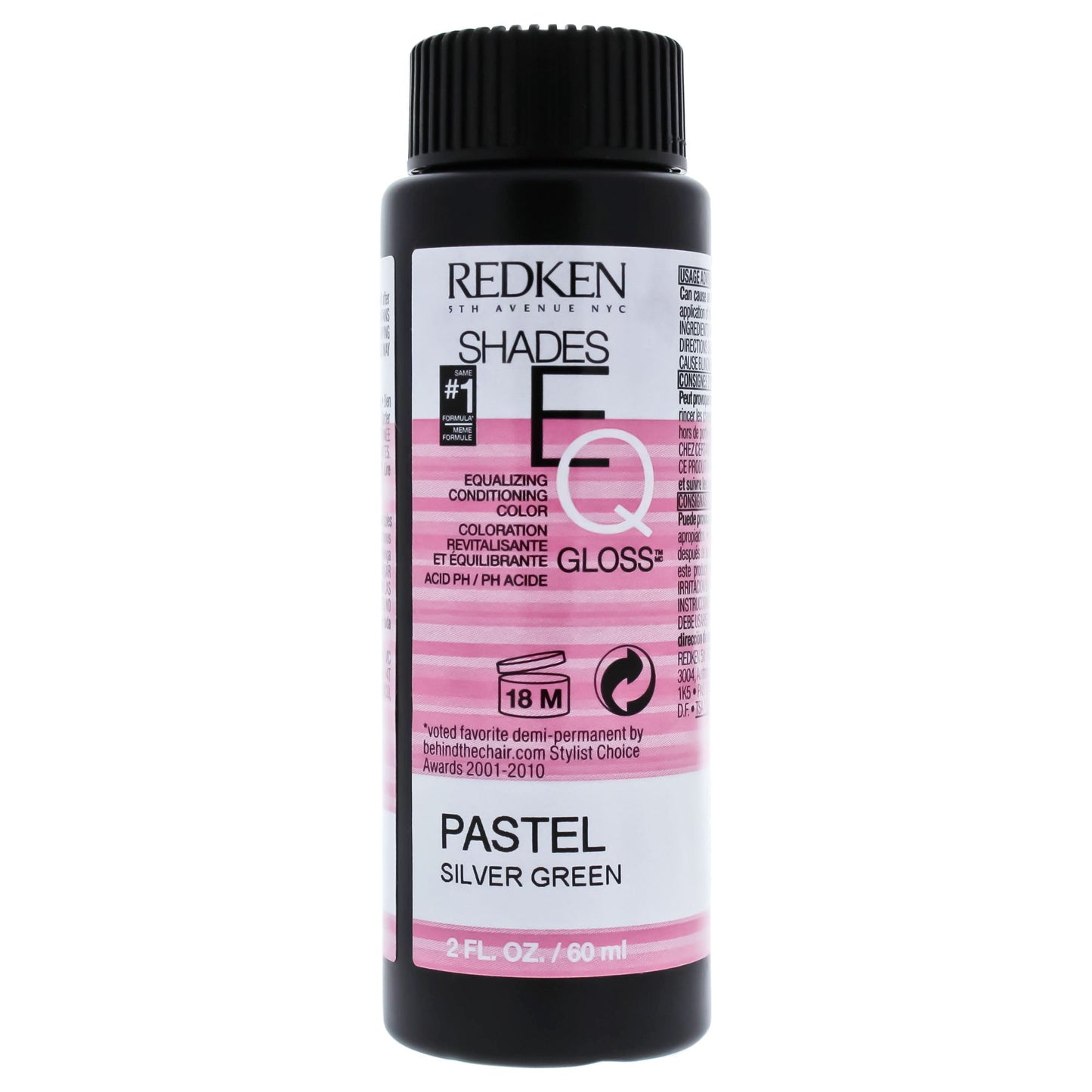 Shades EQ Color Gloss - Pastel Silver Green by Redken for Unisex - 2 oz Hair Color