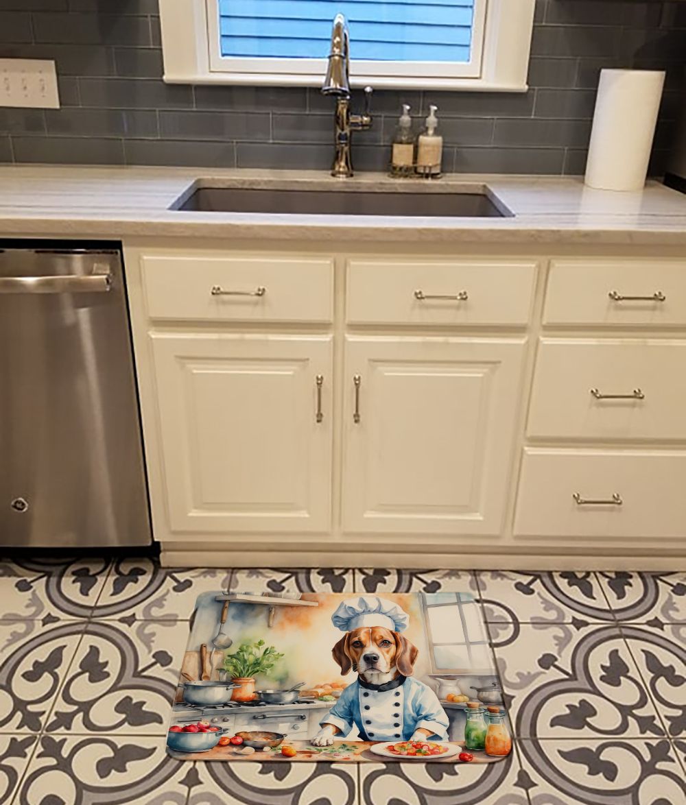 Beagle The Chef Memory Foam Kitchen Mat Machine Washable Anti-Fatigue Mat Cushion Comfort Bath Mat or Kitchen Rug
