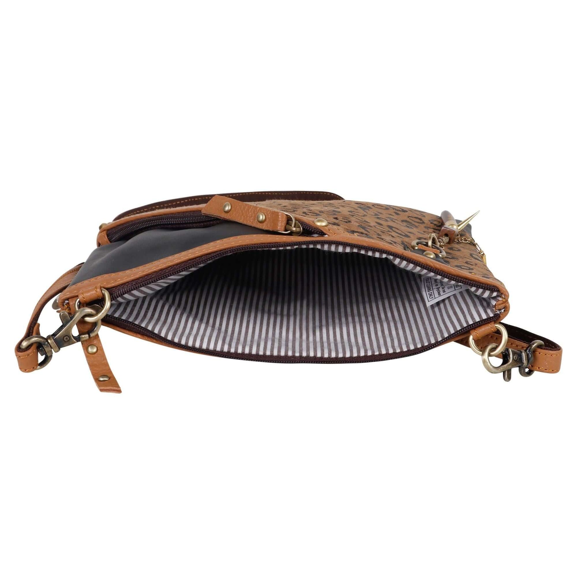 Grayson Wide Cheetah Crossbody