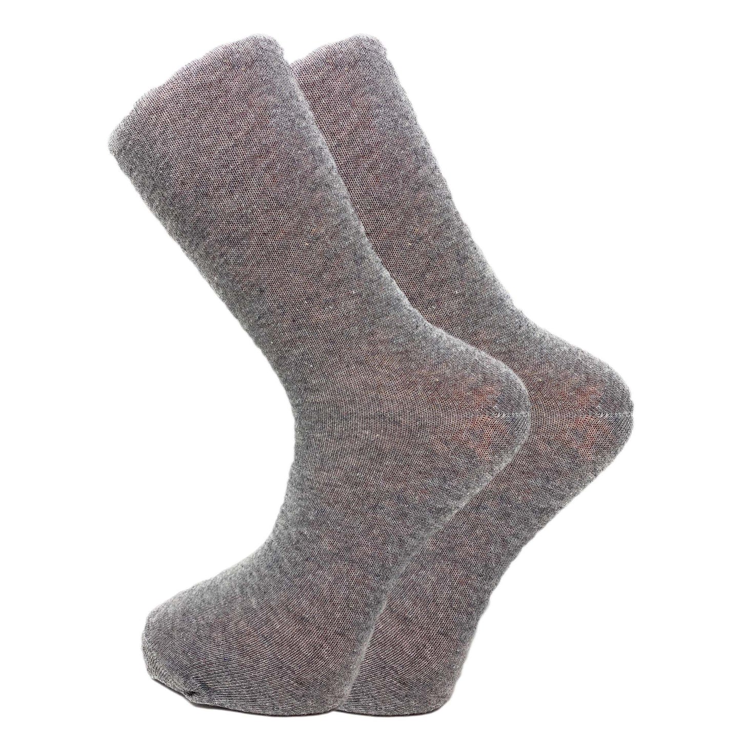 Men's Cotton Crew Dress Socks 5 Pairs Business Casual Moisture-Wicking