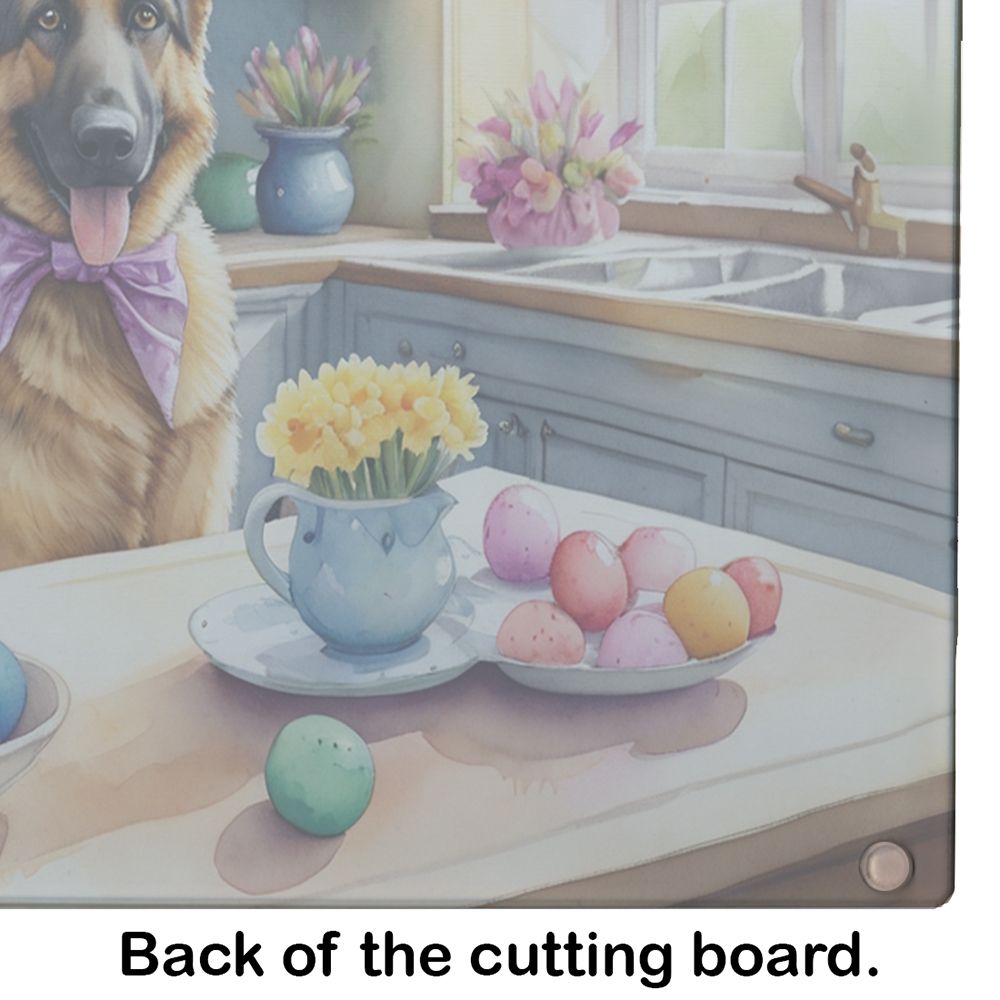 NEW Decorating Easter German Shepherd Glass Cutting Board Decorative Tempered Glass Kitchen Cutting and Serving Board Large Size Chopping Board