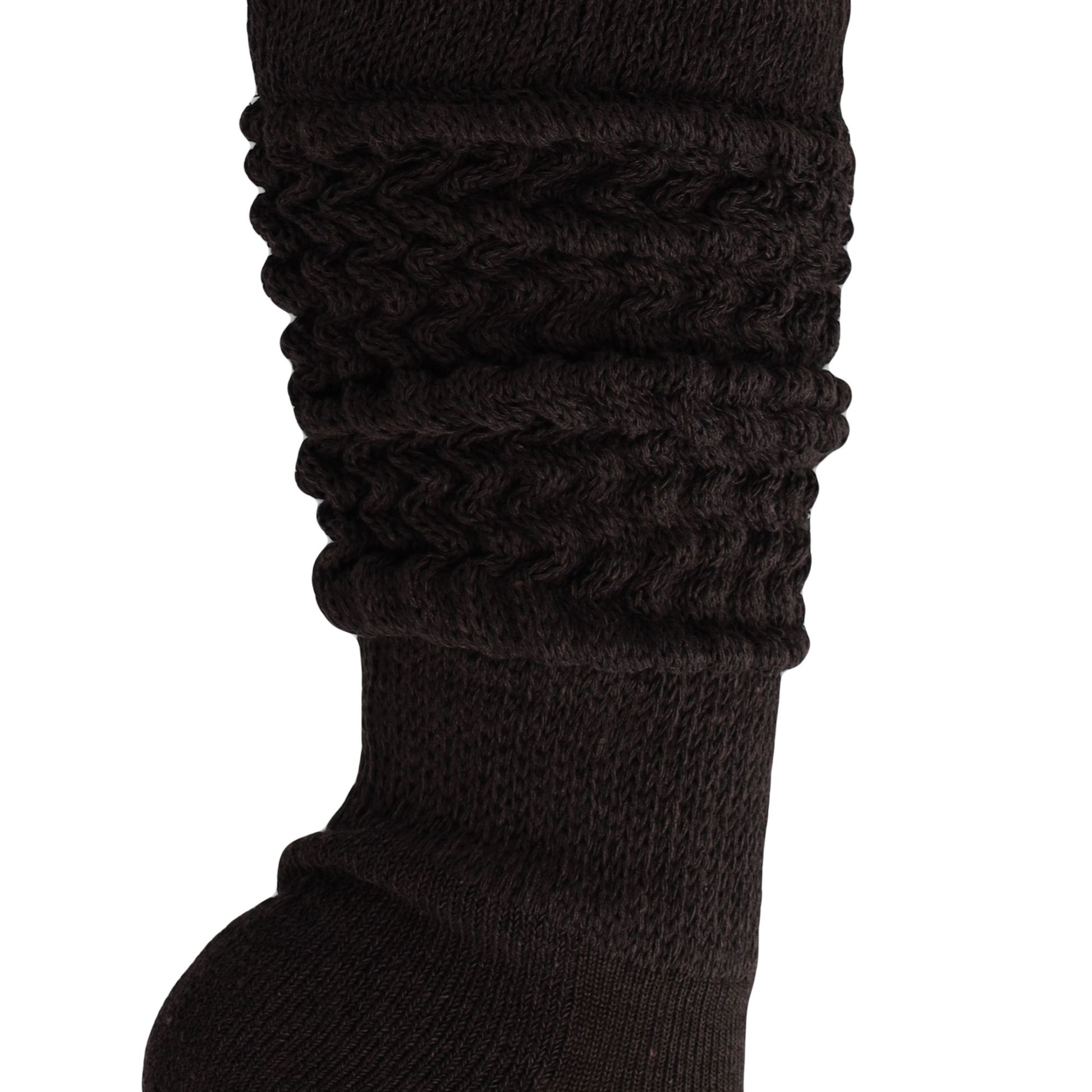 Slouch Socks for Women Extra Long Heavy Slouchy Scrunch Cotton Socks 1 Pair Shoe Size 5 to 10