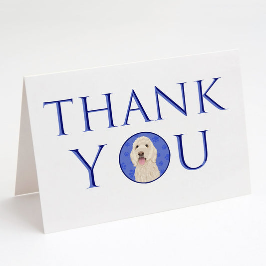 Doodle Cream #5 Thank You Greeting Cards Pack of 8 Blank Cards with Envelopes Whimsical A7 Size 5x7 Blank Note Cards