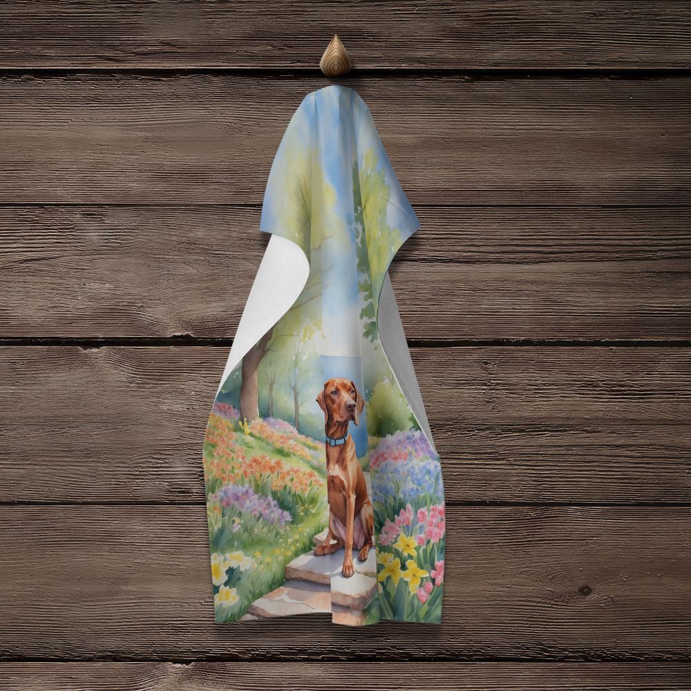 Vizsla Spring Path Kitchen Towel Dish Cloths Guest Hand Towel Decorative Bathroom Towel for Face,Tea, Dishcloth, Kitchen and Bath