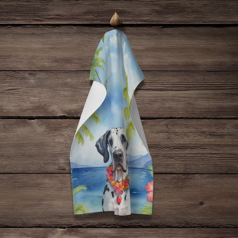 Great Dane Luau Kitchen Towel Dish Cloths Guest Hand Towel Decorative Bathroom Towel for Face,Tea, Dishcloth, Kitchen and Bath