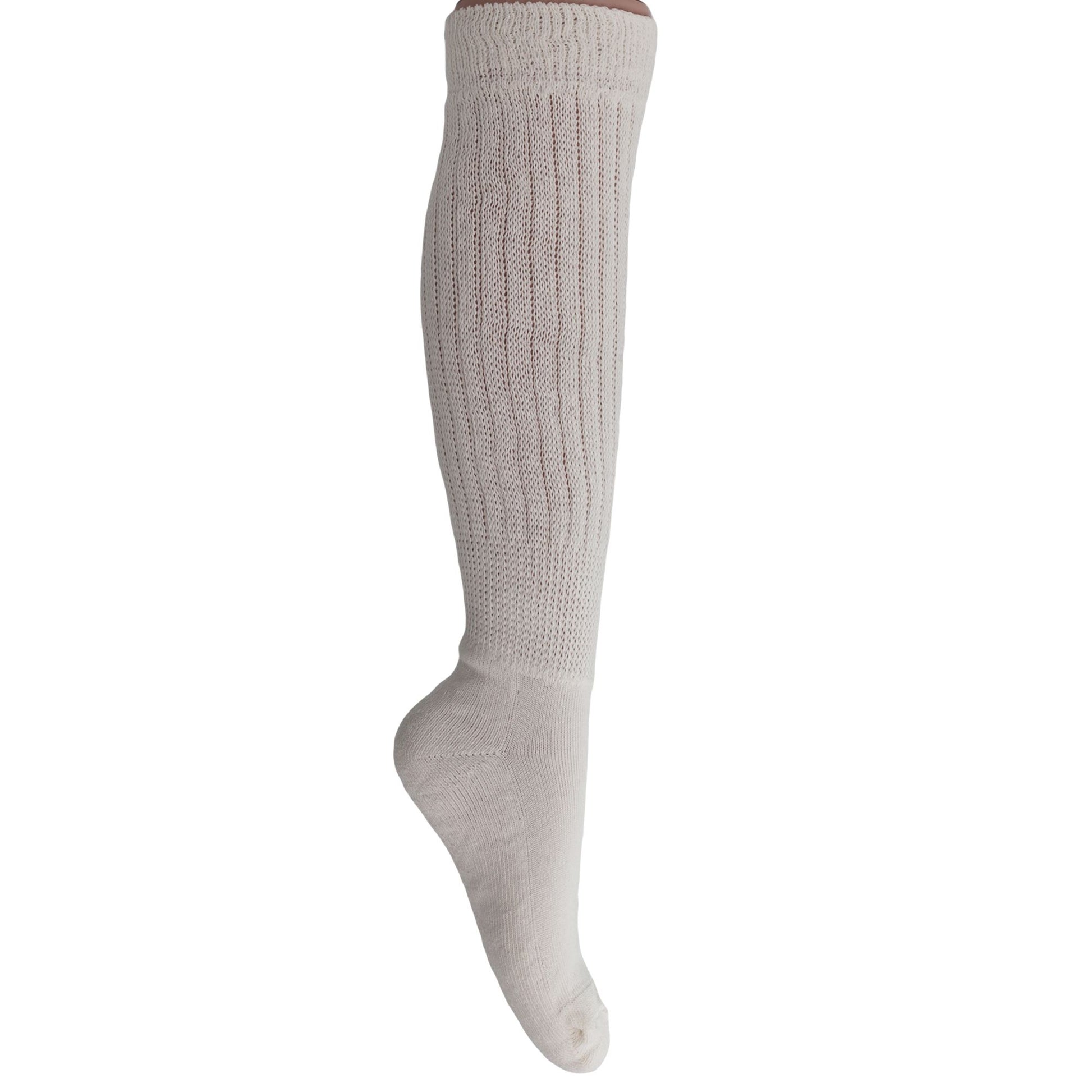 Slouch Socks for Women Extra Long Heavy Slouchy Scrunch Cotton Socks 1 Pair Shoe Size 5 to 10