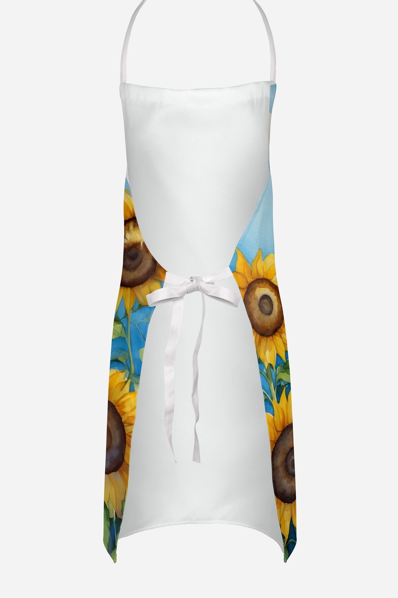 Samoyed in Sunflowers Apron Cooking Kitchen Server Baking Crafts Gardening for Adult Women Men, Unisex, Large, Multicolor