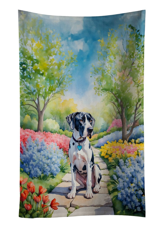 Great Dane Spring Path Kitchen Towel Dish Cloths Guest Hand Towel Decorative Bathroom Towel for Face,Tea, Dishcloth, Kitchen and Bath
