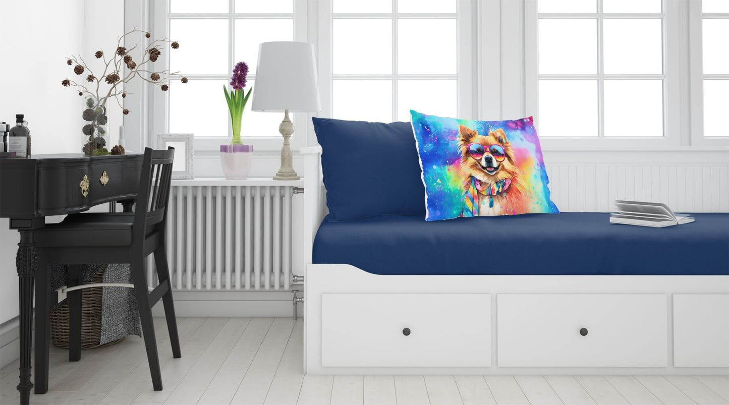Pomeranian Hippie Dawg Standard Pillowcase Lightweight Super Soft Easy Care Decorative Artwork Pillowcase, Standard