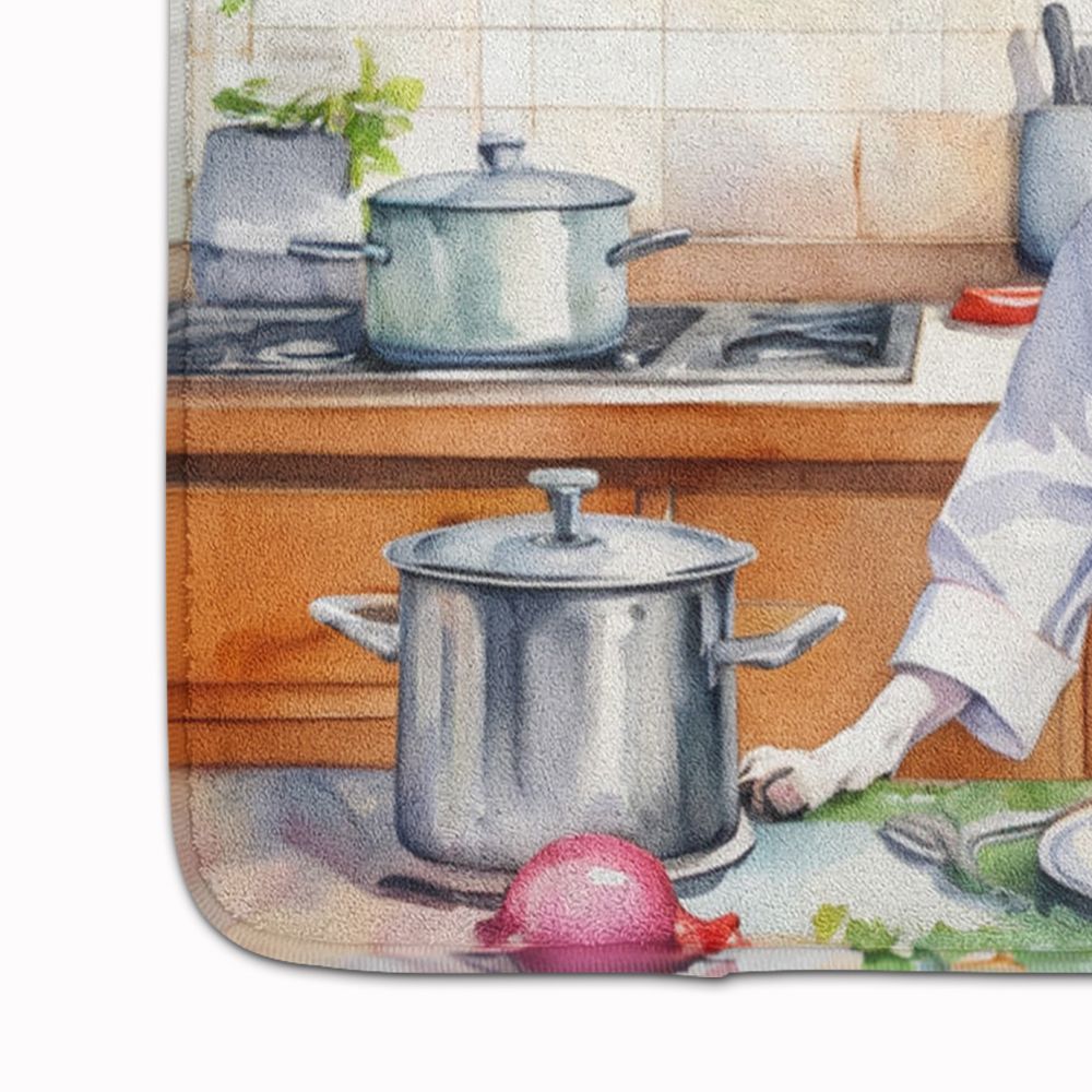 Whippet The Chef Memory Foam Kitchen Mat Machine Washable Anti-Fatigue Mat Cushion Comfort Bath Mat or Kitchen Rug