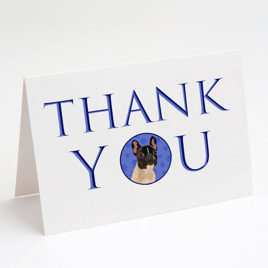 French Bulldog Fawn #3 Thank You Greeting Cards Pack of 8 Blank Cards with Envelopes Whimsical A7 Size 5x7 Blank Note Cards