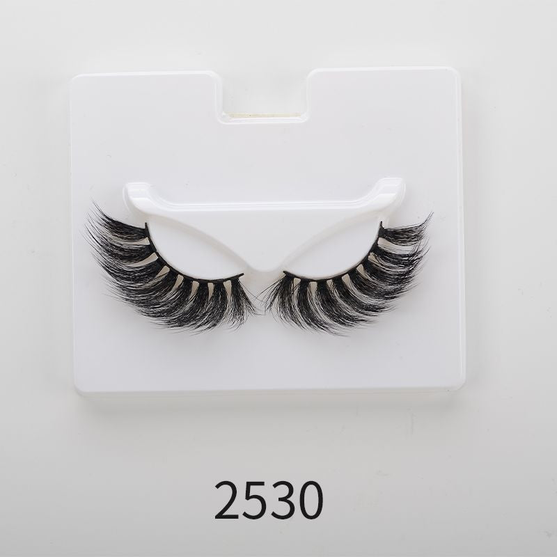 25mm Angel Winged Eyelashes Handmade Thick Theatrical Curly Fake Eyelash Black Natural Long Lash For Eyelash Extension WholesaleDetails