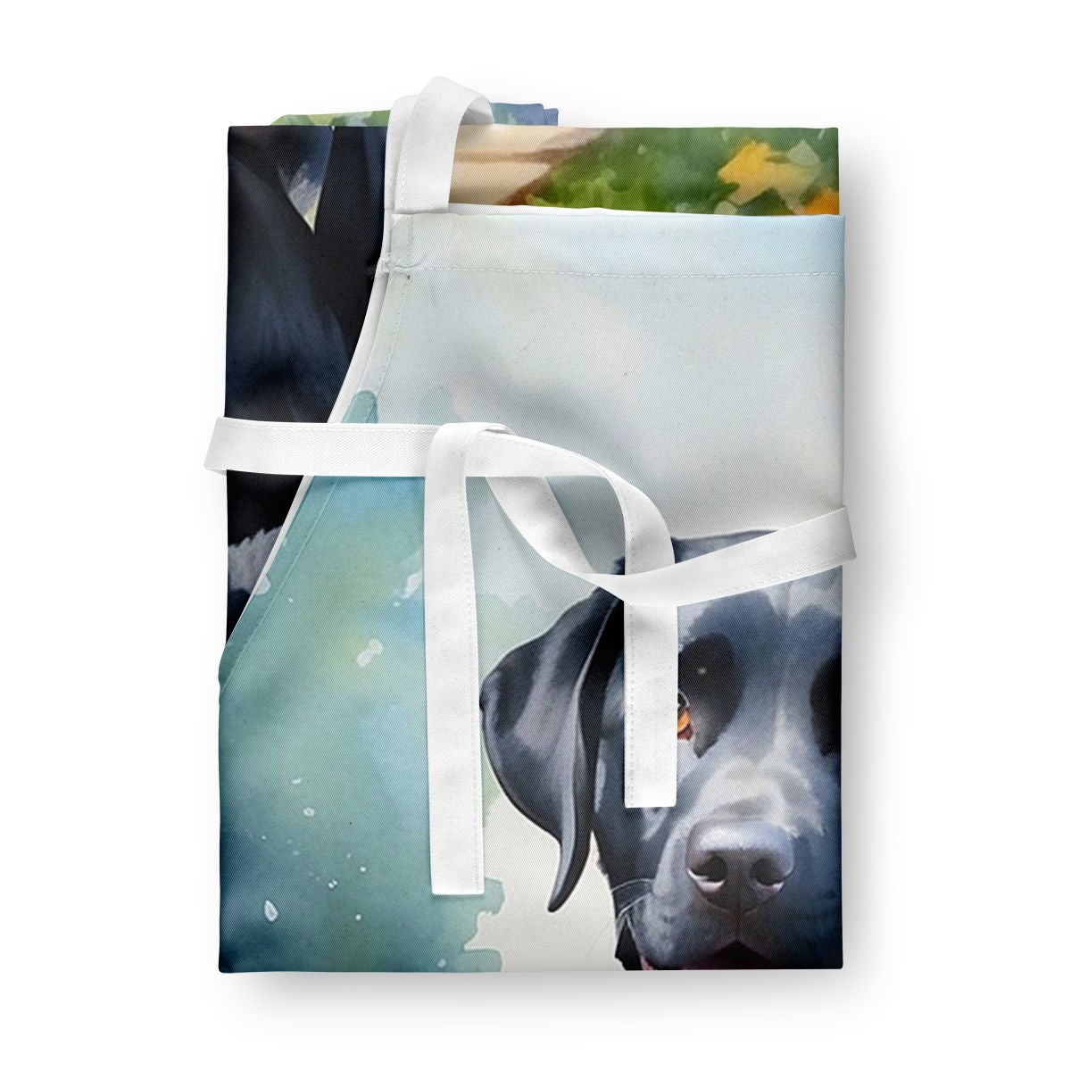 Labrador Retriever Spring Path Apron Cooking Kitchen Server Baking Crafts Gardening for Adult Women Men, Unisex, Large, Multicolor
