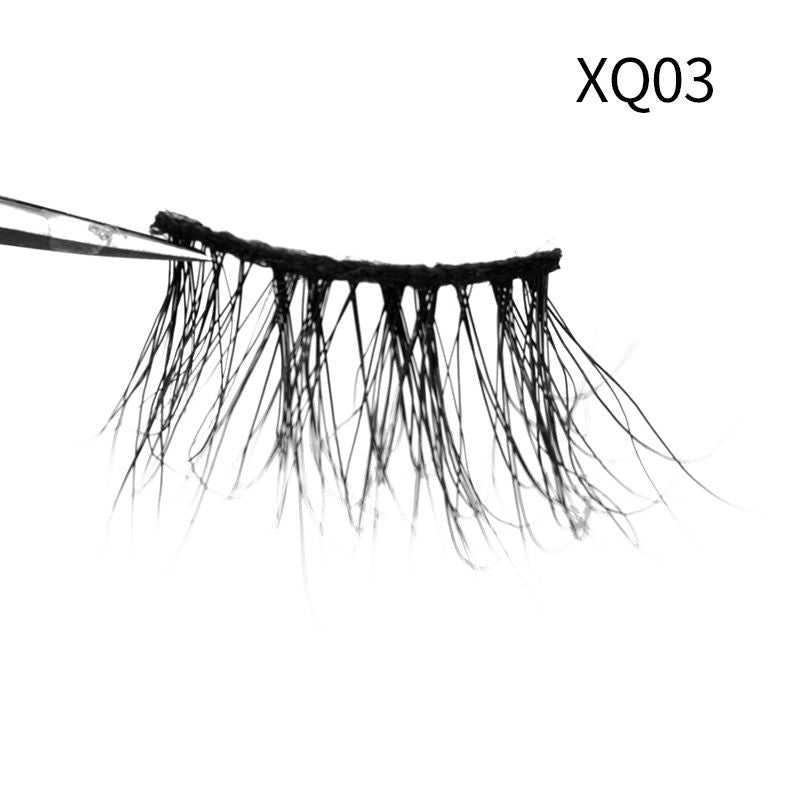 1Pair Mink Eyelashes Soft Natural Curl Half Eyelash For Eye Makeup Eye End Thicky Messy Handmade Lashes Hotsale Lash WholesaleDetails