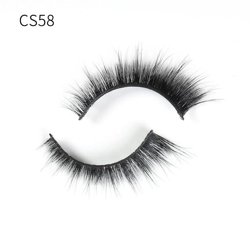 Handgemaakte Mink Wimpers Soft Curl Gevleugelde End Oog Langwerpige Valse Wimpers Dikke Kruis Natuurlijke Fake Lash Nieuwe Makeup Tools GroothandelDetails