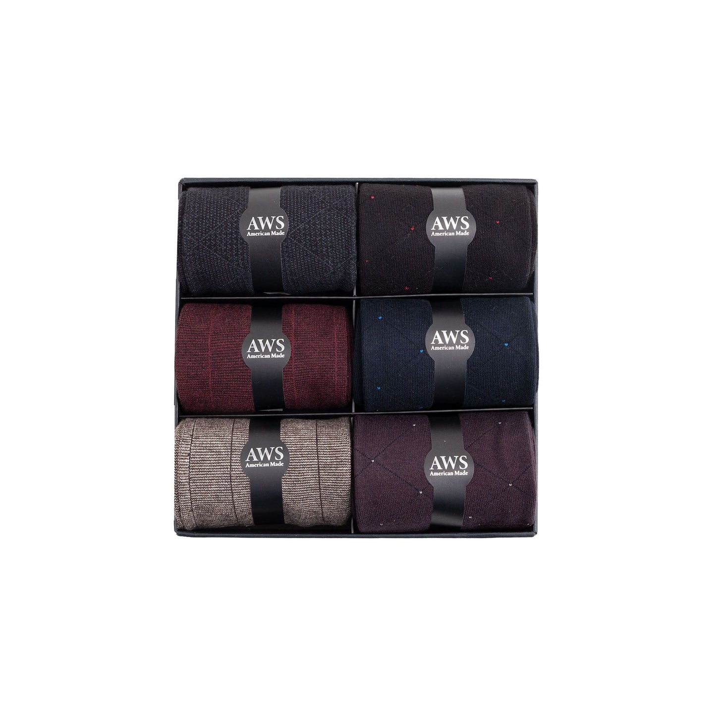 Bamboo Dress Socks for Men Bamboo Fiber Business Trouser Socks 6 Pairs with Gift Box
