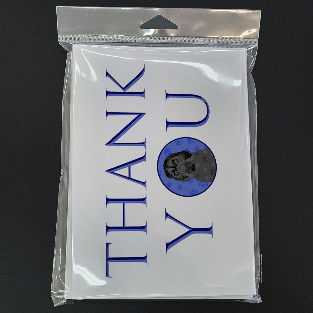 Doodle Black #3 Thank You Greeting Cards Pack of 8 Blank Cards with Envelopes Whimsical A7 Size 5x7 Blank Note Cards