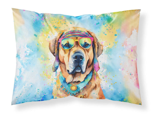 Mastiff Hippie Dawg Standard Pillowcase Lightweight Super Soft Easy Care Decorative Artwork Pillowcase, Standard