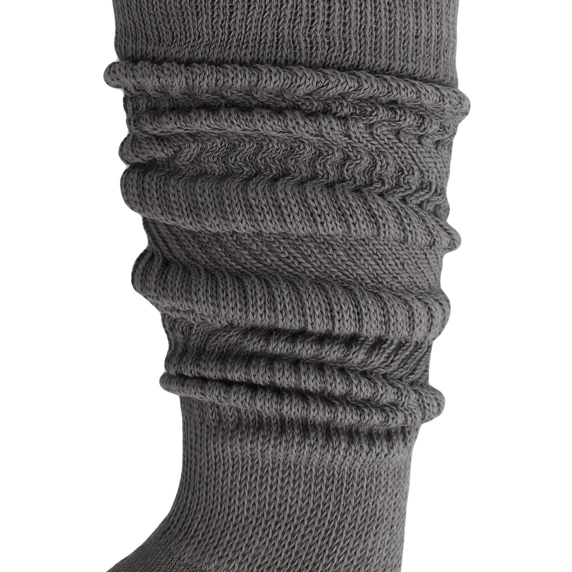 Slouch Socks for Women Extra Long Heavy Slouchy Scrunch Cotton Socks 1 Pair Shoe Size 5 to 10