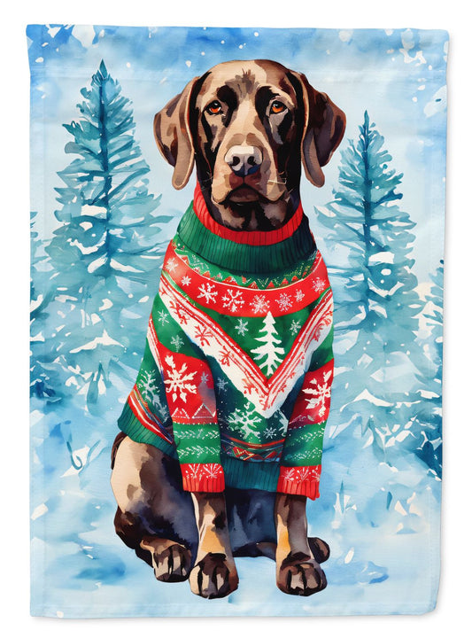 German Shorthaired Pointer Christmas Garden Flag Mailbox Flag Decorative Yard Flag Banner Outside Patio Artwork Yard Flower Beds, Garden Size, Multicolor