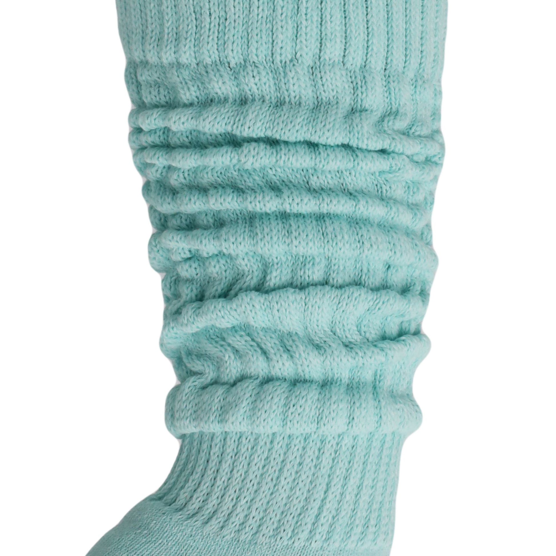 Slouch Socks for Women Extra Long Heavy Slouchy Scrunch Cotton Socks 1 Pair Shoe Size 5 to 10