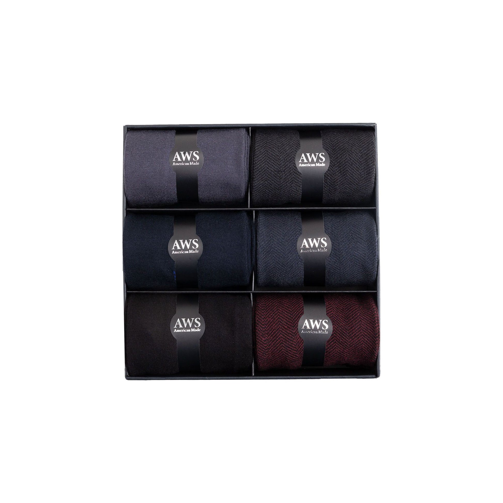 Bamboo Dress Socks for Men Bamboo Fiber Business Trouser Socks 6 Pairs with Gift Box