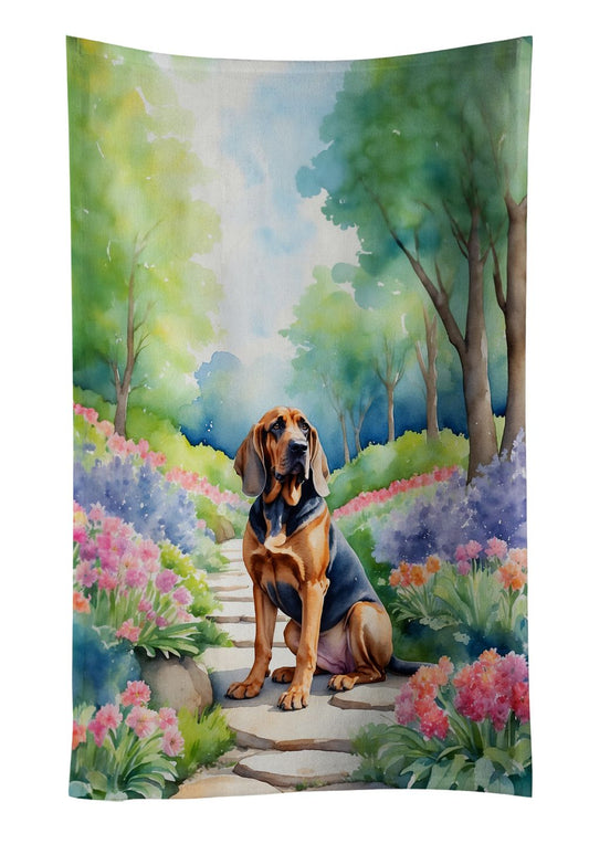 Bloodhound Spring Path Kitchen Towel Dish Cloths Guest Hand Towel Decorative Bathroom Towel for Face,Tea, Dishcloth, Kitchen and Bath
