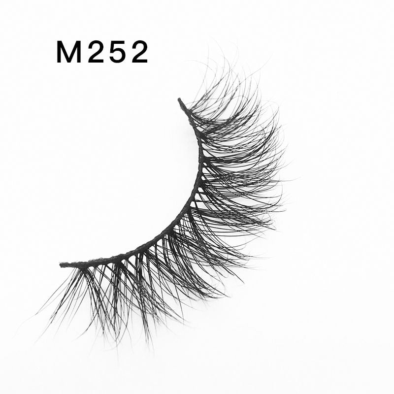 Handgemaakte Mink Wimpers Soft Curl Gevleugelde End Oog Langwerpige Valse Wimpers Dikke Kruis Natuurlijke Fake Lash Nieuwe Makeup Tools GroothandelDetails