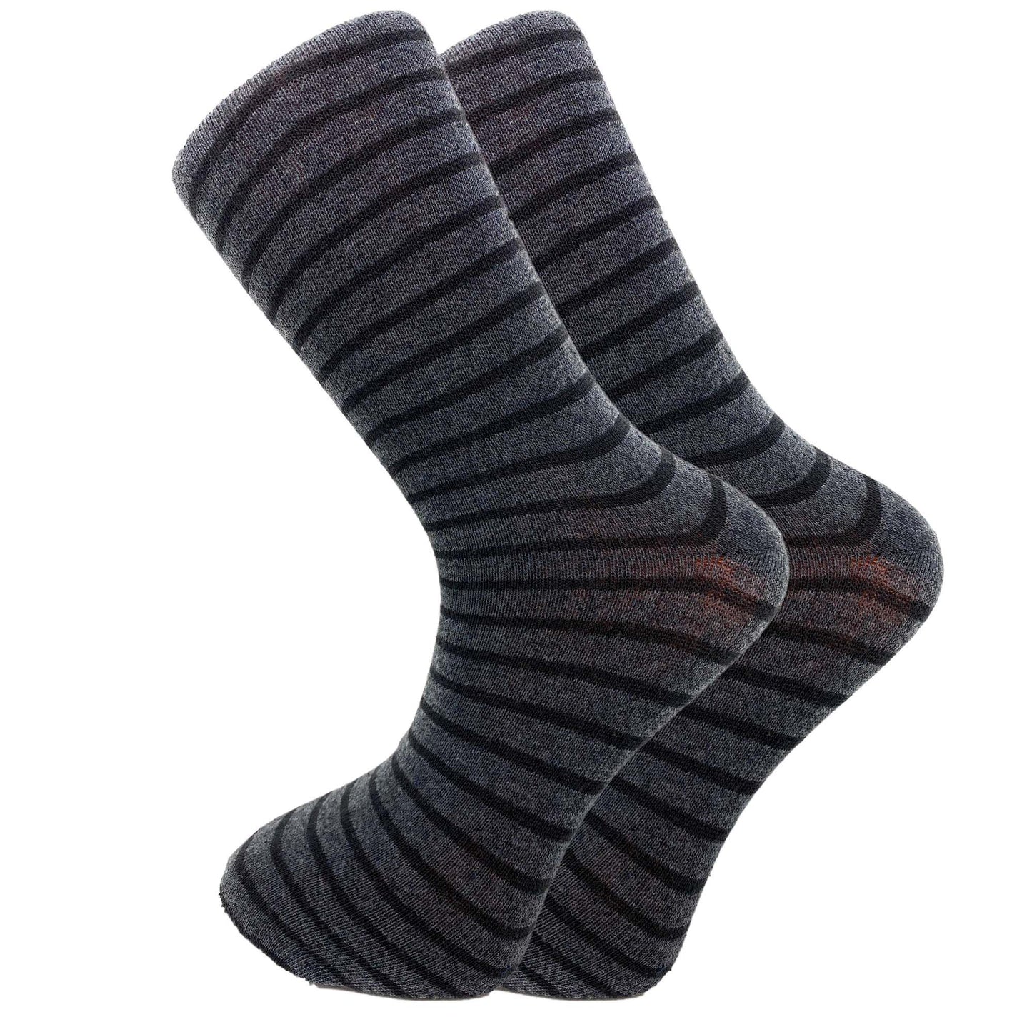 Men's Cotton Crew Dress Socks 5 Pairs Business Casual Moisture-Wicking