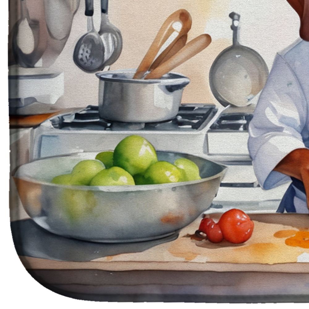 Redbone Coonhound The Chef Dish Drying Mat Absorbent Dish Drying Mat Pad for Kitchen Counter Dish Drainer Mat for Countertop, 14 x 21", Multicolor