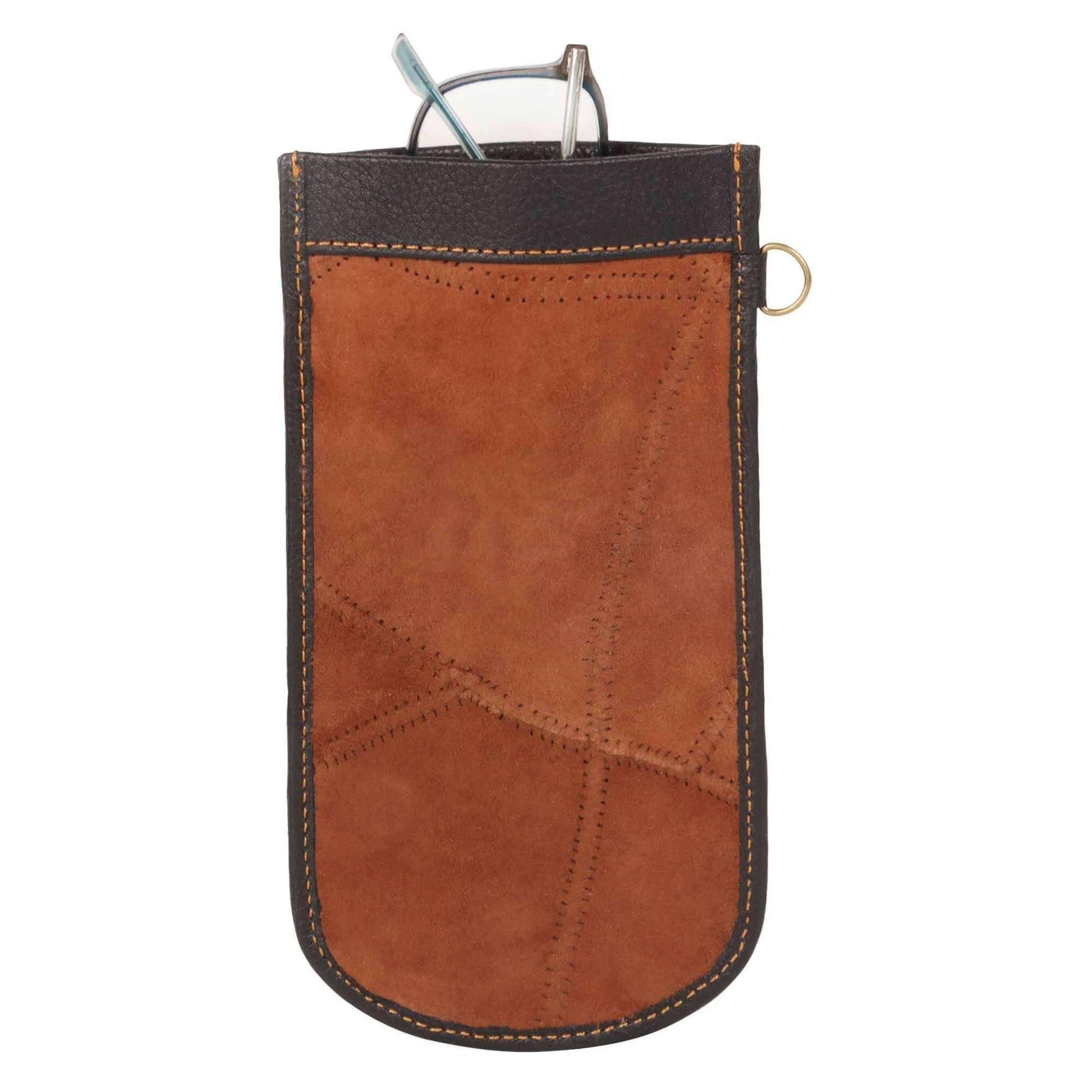 Brown Rawhide Eyeglass Case