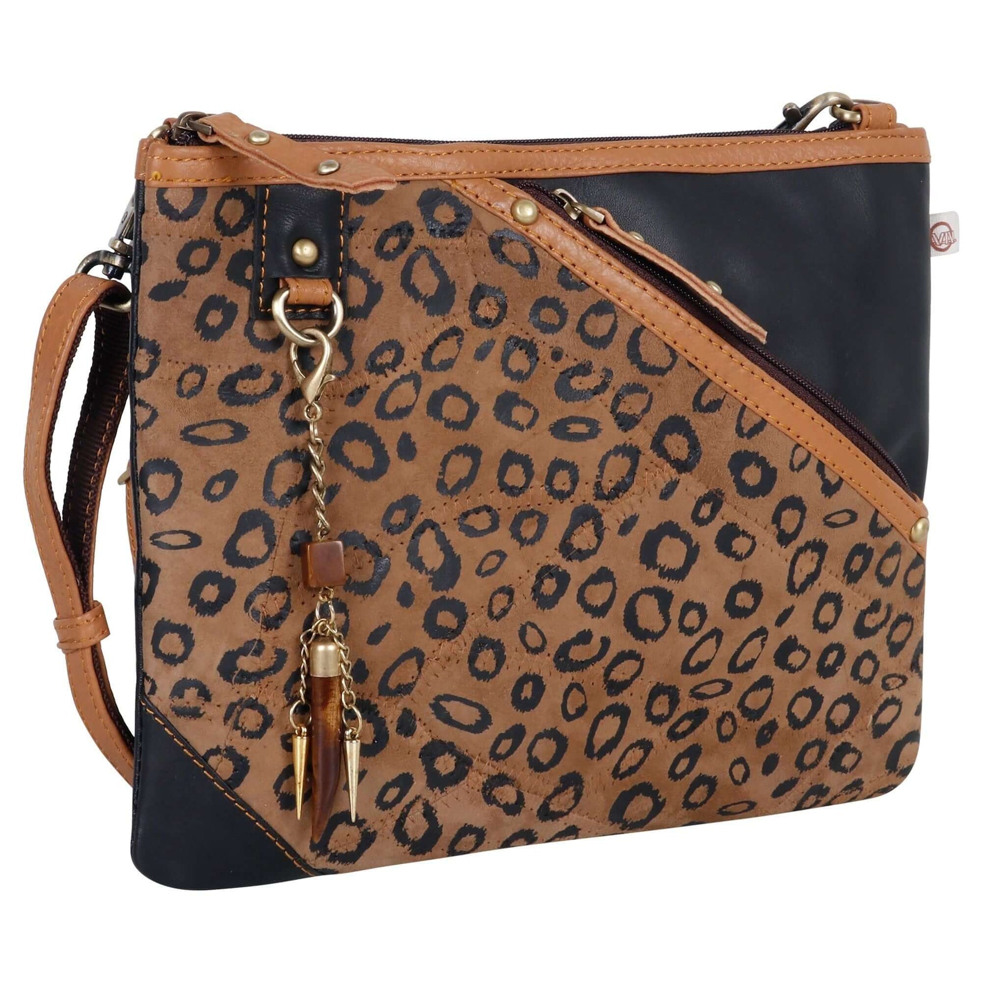 Grayson Wide Cheetah Crossbody