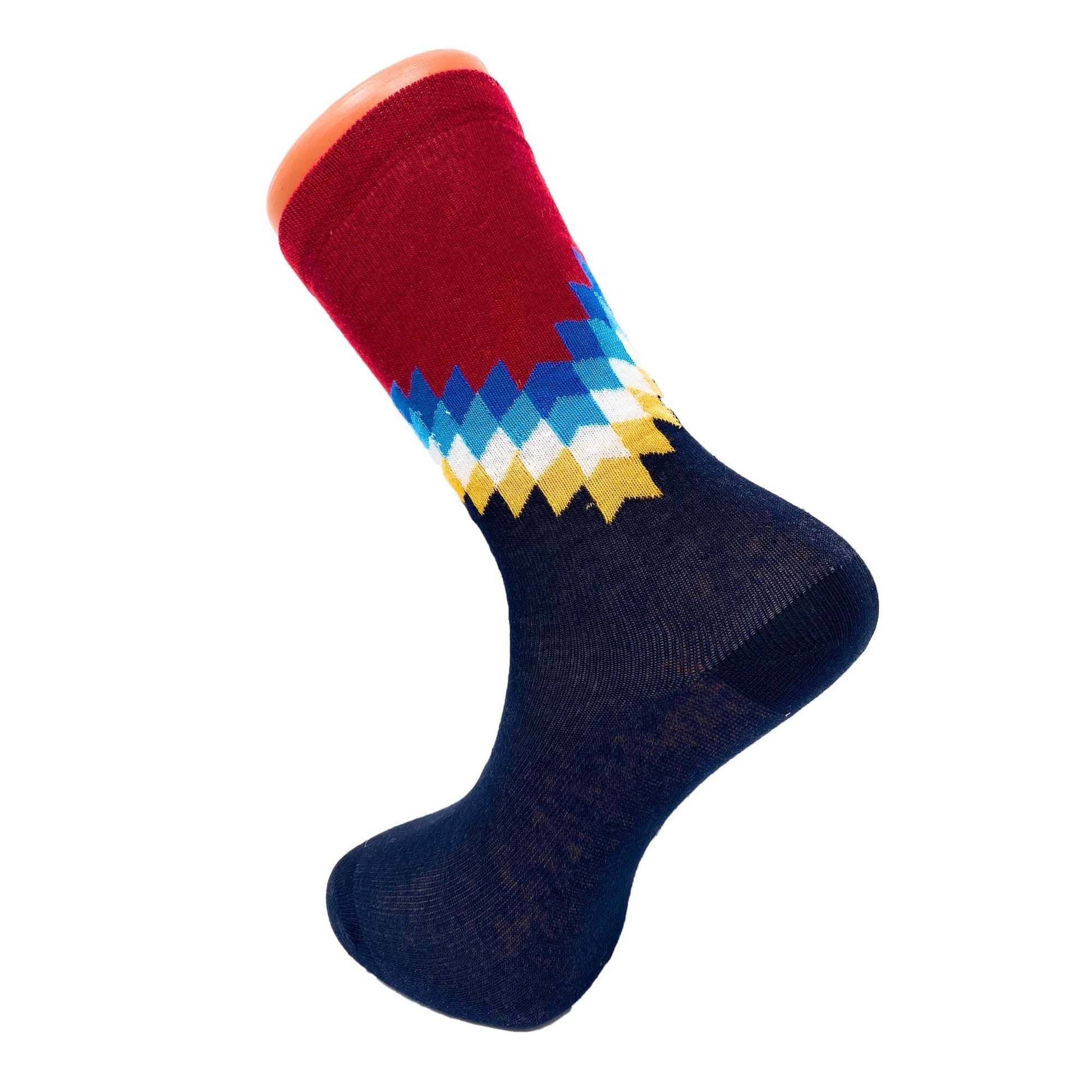 Colorful Funny Socks Novelty Crazy Cotton Crew Dress Socks 6 Pairs