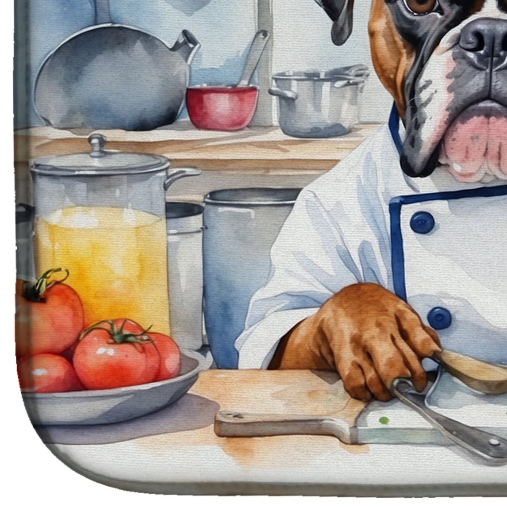 Boxer The Chef Dish Drying Mat Absorbent Dish Drying Mat Pad for Kitchen Counter Dish Drainer Mat for Countertop, 14 x 21", Multicolor